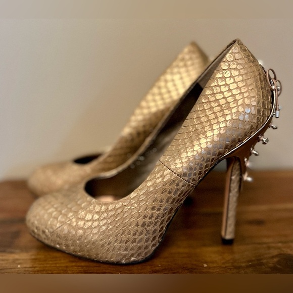 Sam Edelman "Evan" Heel - Zinc Snake, Size 5 - Picture 7 of 10